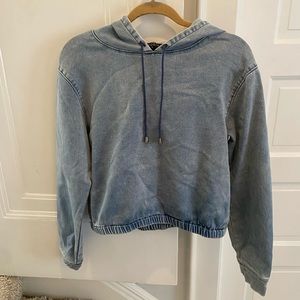 Storiea Denim Hooded Sweathshirt